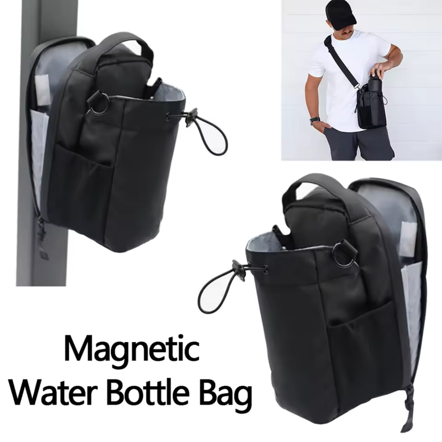 Magnetic Water Bottle Pouch Bag