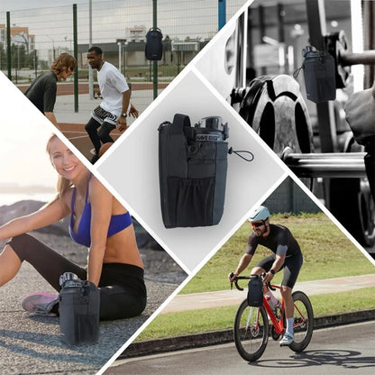 Professional Magnetic Gym Bag with Mobile Phone Compartment and Water Bottle Holder - Portable Fitness Storage Accessories