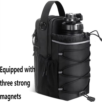 Professional Magnetic Gym Bag with Mobile Phone Compartment and Water Bottle Holder - Portable Fitness Storage Accessories