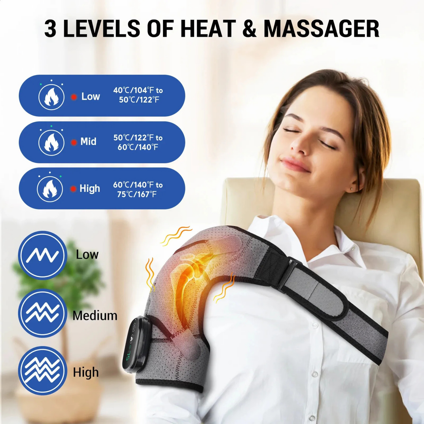 Cordless Heated Shoulder Brace